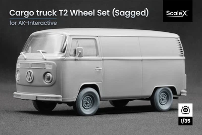 Набір коліс (з деформацією) для Cargo Truck T2 "Transporter" від AK-Interactive ScaleX WM 35019S