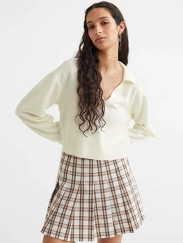 Пуловер женский H&M 1025874001c30 M Молочный (KC1000000051972)