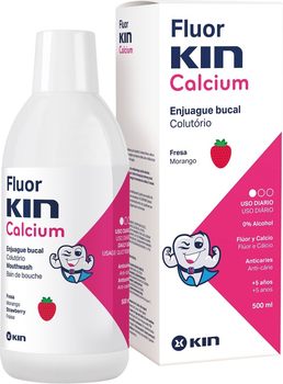 Płyn do płukania jamy ustnej Kin FluorKIN Calcium dla dzieci 500 ml (8436026215852)