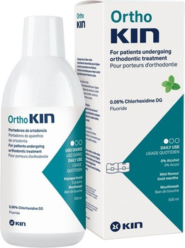 Płyn do płukania jamy ustnej Kin OrthoKIN miętowy 500 ml (8436026216378)