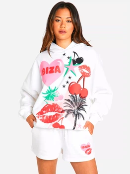 Шорты женские Boohoo HZZ00202 S Белые (KAY2000001574751)