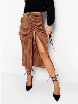 Спідниця жіноча Boohoo FZZ36778_золото_03 36 Золотиста (KAY2000001577073)