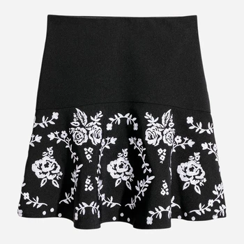 Юбка женская H&M 0580352_12 32 Черно-белая (KAY2000001254578)