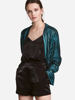 Шорты женские H&M 0448775_черный_10 40 Черные (KAY2000001351925)