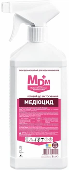Дезинфицирующее средство Медиоцид MDM 1 л с распылителем для медицинских изделий