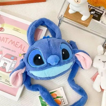 М'яка плюшева Сумочка Zumy плюшева мультяшна сумка Стіч Дісней Lilo&Stitch подарунок на день народження