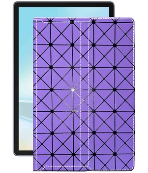 Чохол з екошкіри для планшету Ulefone Tab W10 Фіолетовий ромб