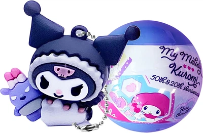 Фігурка-сюрприз на ланцюжку в кулі Cool Things Hello Kitty Моя мелоді та Куромі в асортименті (HK024)