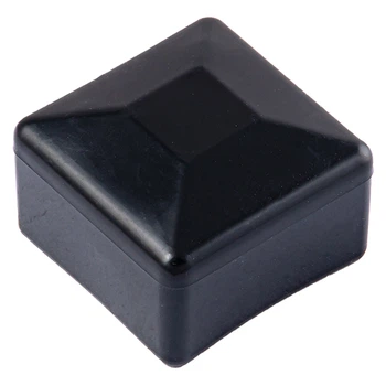 Заглушка зовнішня, квадратна, пластик, чорний 40x40 уп 25 шт snapt