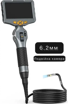 Ендоскоп Teslong TD500 Подвіна бокова Dual Камера 6.2мм Керований поворотний з монітором та WIFI автомобільний Професійний для СТО 1.5 метра