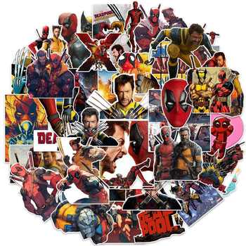 Стикерпак Набор наклеек GeekLand Deadpool Дэдпул 50 штук SP DL 02