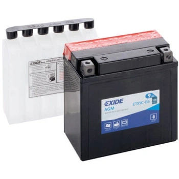Аккумулятор автомобильный EXIDE AGM 9Ah (+/-) (120EN) (ETX9C-BS)