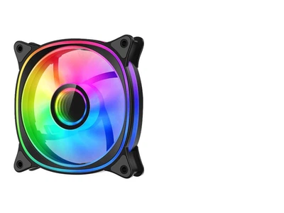 Вентилятор корпусний 120 Х 120 Х 25мм 2E Gaming Air Cool X Fan ACF120XB-ARGB (1200rpm, 3pin +5VARGB, чорний)
