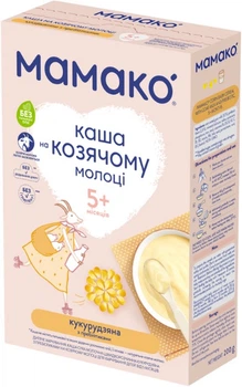 Молочна каша MAMAKO кукурудзяна з пребіотиками на козячому молоці 200 г (8437022039411)
