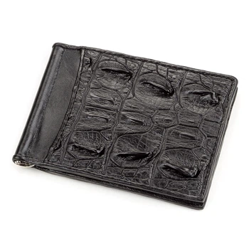 Зажим из натуральной кожи крокодила CROCODILE LEATHER 12х 8,5 см 000346582