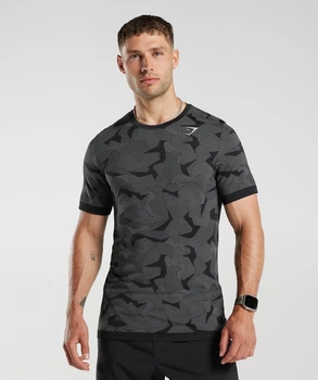 Спортивная футболка Gymshark Mens Sport Seamless T-Shirt Black XL