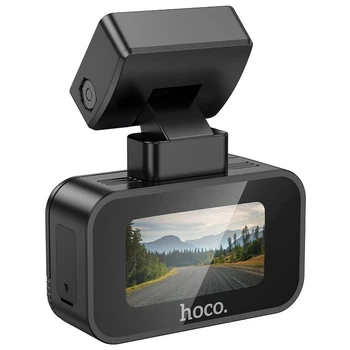 Автомобильный видеорегистратор Hoco DV10 1.47" Display FullHD 1080P IPS/TF/30fps/Wi-Fi/G-сенсор (DV10)