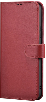 Etui z klapką iCarer Haitang Leather Wallet Case do Samsung Galaxy S22 Plus Red (6958955898156)