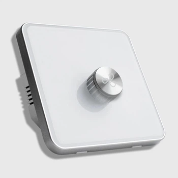 Білий поворотний регулятор швидкості вентилятора Tuya Zigbee