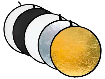 Отражатель ручной, круглый, Puluz PU5111, 60 см, 5 цветов, Черный