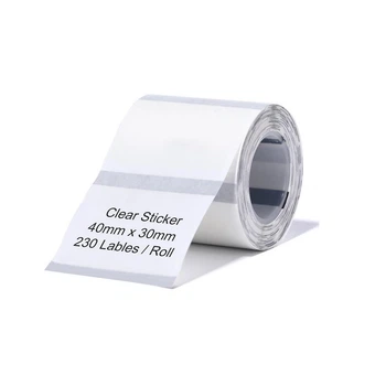 Етикетки NIIMBOT TT40*30-230 Clear For B1/B21/B3S (A2G88318801) (A2G88318801)