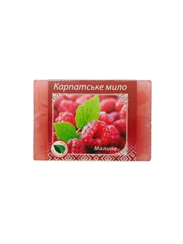 Мило ручної роботи "Малина" 80 г. "Карпатське Мило"