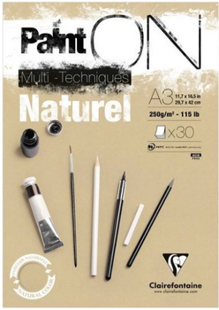 Szkicownik Clairefontaine Paint On Natural A3 30 arkuszy (3329680965414)