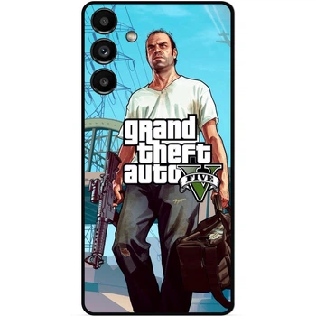 Чехол силиконовый бампер Candy для Samsung A05S с рисунком ГТА GTA
