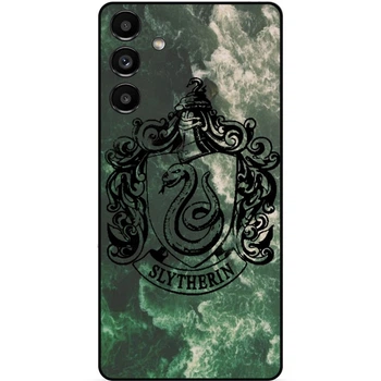 Силиконовый бампер чехол Candy для Samsung S22 с рисунком Слизерин Slytherin Гарри Поттер Harry Potter