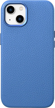 Etui iCarer Litchi Premium Leather Magsafe Back Case do Apple iPhone 14 Plus Light Blue (WMI14220711-LB)