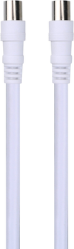 Kabel TechniSat Coaxial IEC - IEC 1.5 m White (76-4830-01)