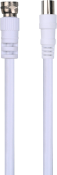 Kabel TechniSat Coaxial IEC - Coaxial F 3 m White (76-4833-03)