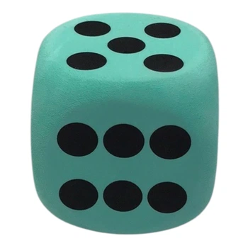 Мягкая игрушка игральный кубик 8 см бирюзовый