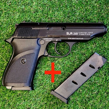 Стартовый пистолет SUR 2608 (модель Walther PP) с усиленным затвором