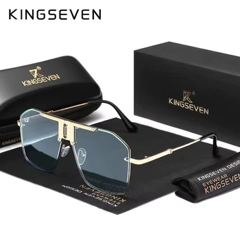 Мужские солнцезащитные очки KINGSEVEN 6266 Gold Blue