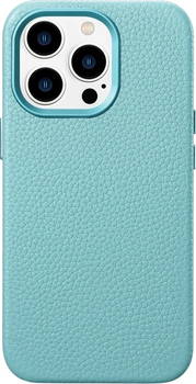 Панель iCarer Litchi Premium Leather Magsafe Back Case для Apple iPhone 14 Pro Max Green (WMI14220712-GN)