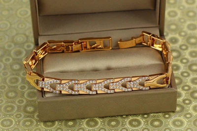 Браслет Xuping Jewelry Ординат 21 см золотистый