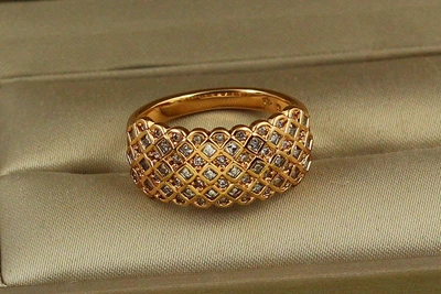 Кольцо Xuping Jewelry Проповедь р 19 золотистое