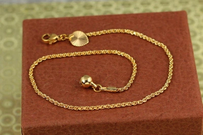 Браслет Xuping Jewelry на ногу корда 26 см золотистый