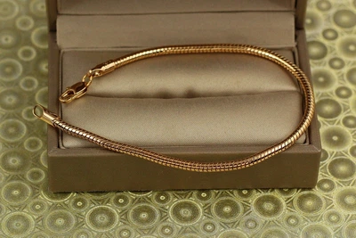 Браслет Xuping Jewelry пандора 18,5 см 2,5 мм золотистый
