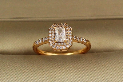 Кольцо Xuping Jewelry эхо р 20 золотистое