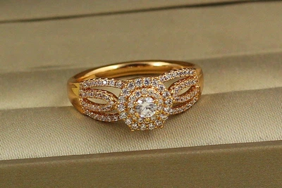 Кольцо Xuping Jewelry Сюзерен р 20 золотистое