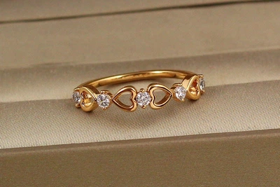 Кольцо Xuping Jewelry Аморе р 20 золотистое