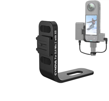 Крепление для DJI Mic 2 на Insta360 X5 невидимое Cynova C-X5-CS02