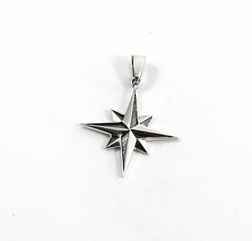 Кулон роза ветров Maxi Silver 9561 3.2 см Серебристый