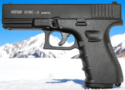 Стартовый шумовой пистолет RETAY G19 black Glok 19