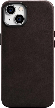 Etui iCarer Oil Wax Premium Leather Magsafe Back Case do Apple iPhone 14 Plus Camel Tan (WMI14220703-BN)
