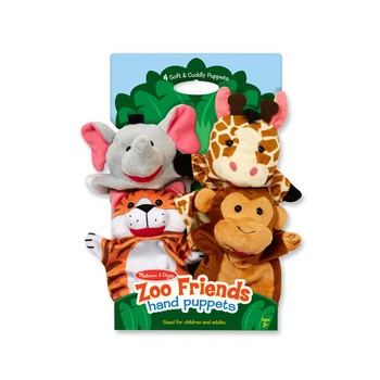 Ляльковий театр "Зоопарк" MelissaandDoug MD19081, 4 рукавички-маріонетки