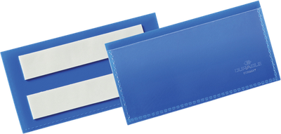 Набір тримачів для цінників Durable 100 x 38 мм синій 50 шт (ZES4005546981659)