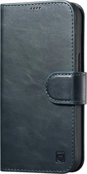 Чохол-книжка iCarer Oil Wax Premium Leather 2in1 Wallet Case з RFID для Apple iPhone 14 Pro Navy Blue (WMI14220722-BU)